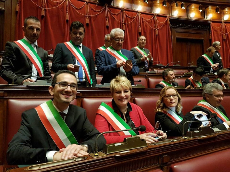 Il sindaco di Caponago Buzzini in Parlamento a Roma