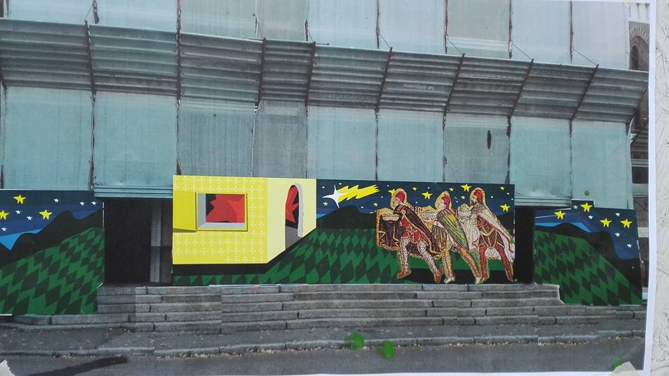 Street art in via Zucchi ECCO LA NUOVA OPERA