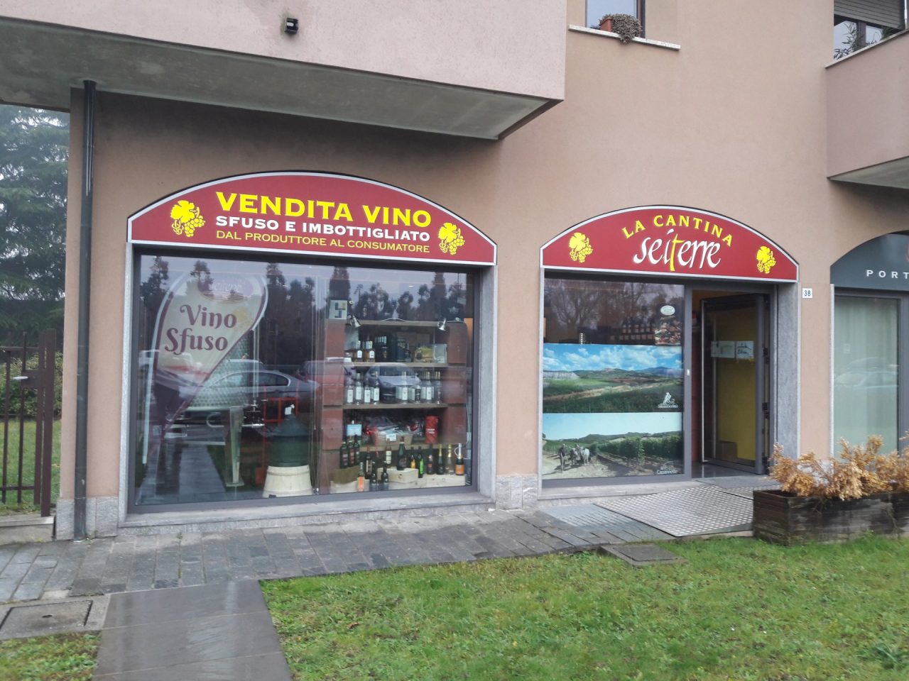 Vino a Vimercate negozio Seiterre di via Iginio Rota 38