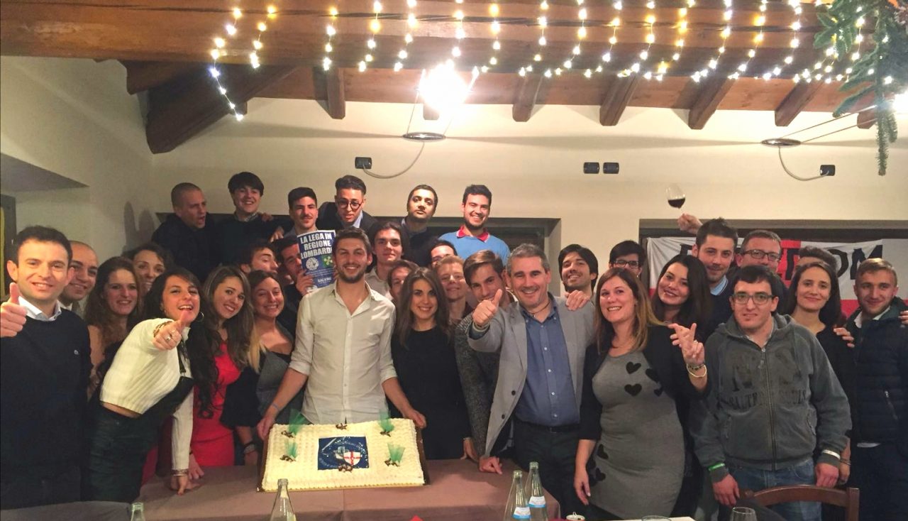 Giovani padani a cena a Capriano