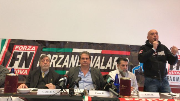 Manifestazione Como Forza Nuova in diretta dal Palace Hotel
