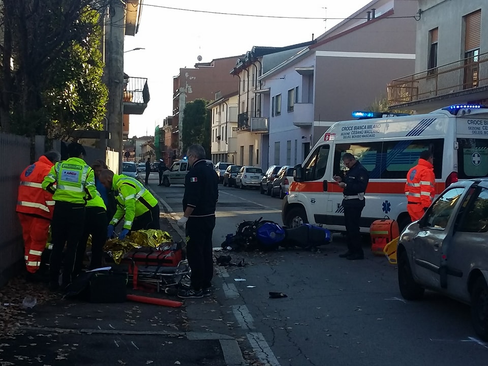 Dopo il violentissimo schianto, motociclista in rianimazione