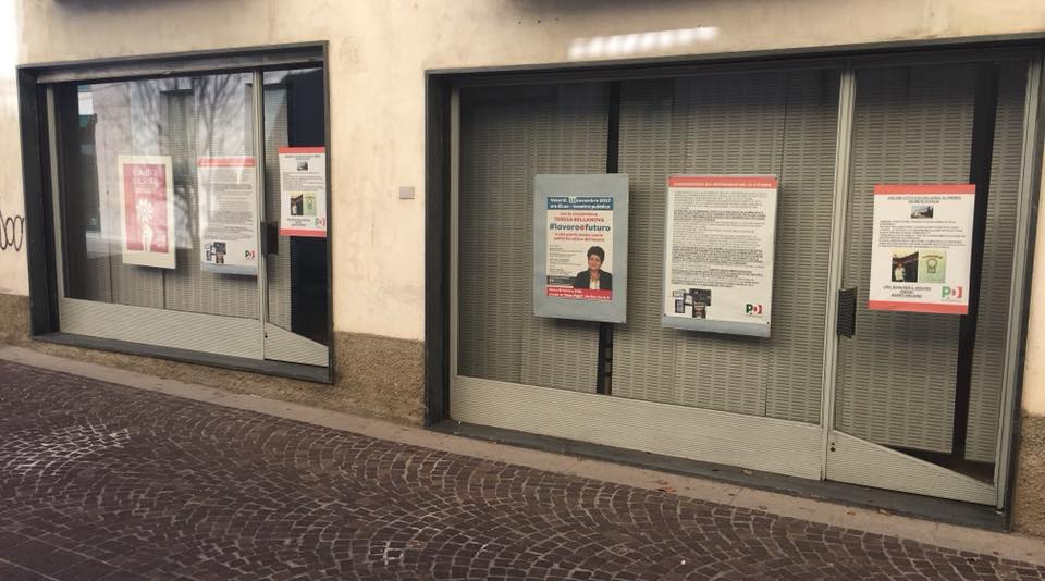 Il Pd arcorese a Zucchi: “Si arrampica sulle vetrine…”
