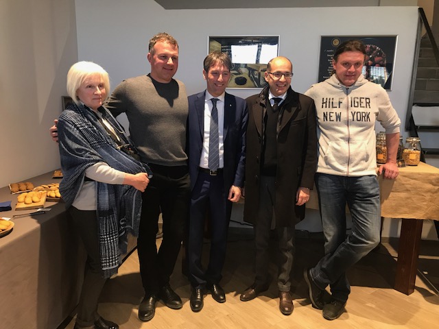 Fabrizio Sala in visita alla Frettoli e alla Pilot di Cornate