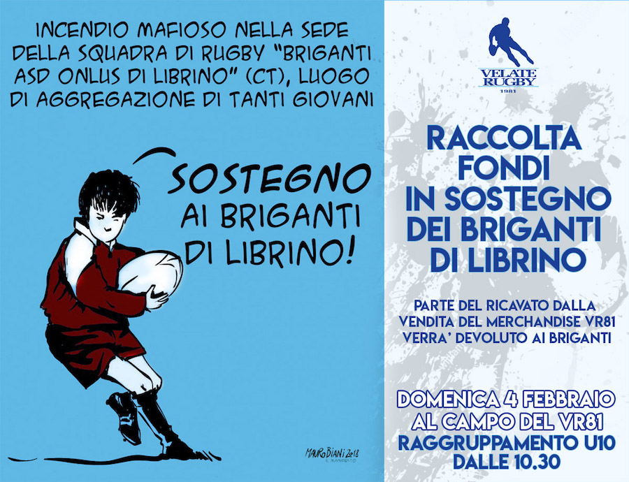 Velate rugby in campo contro la mafia