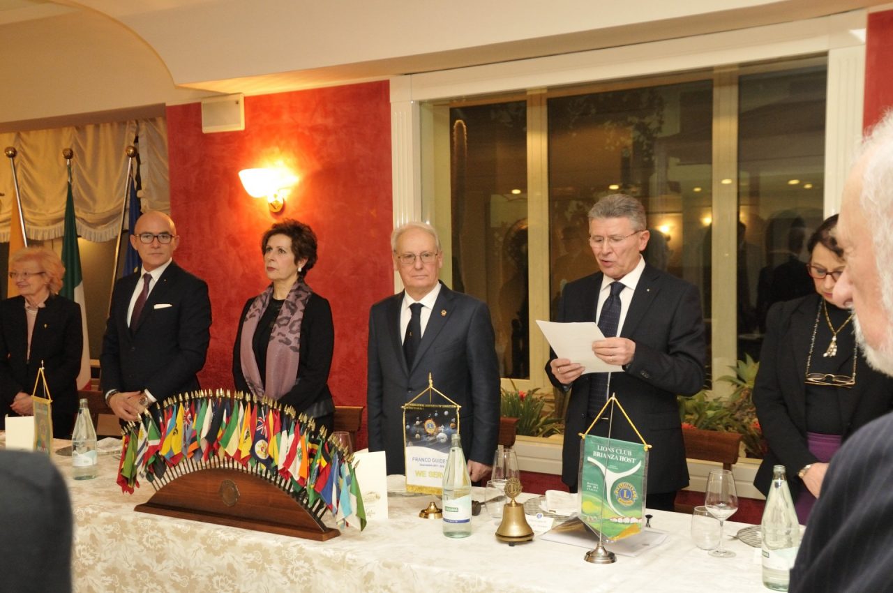 Lions club Brianza Host, visita del governatore Franco Guidetti