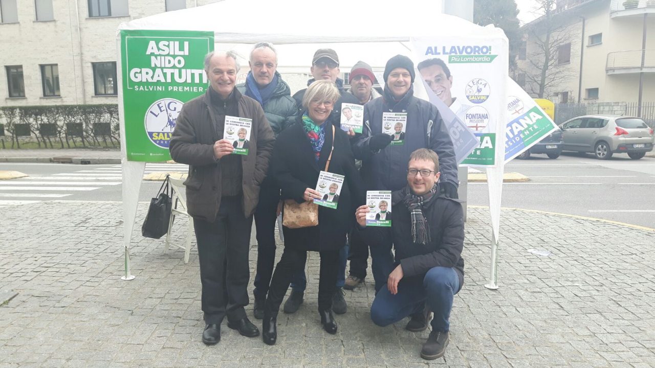 Gazebo Lega a Giussano nel weekend