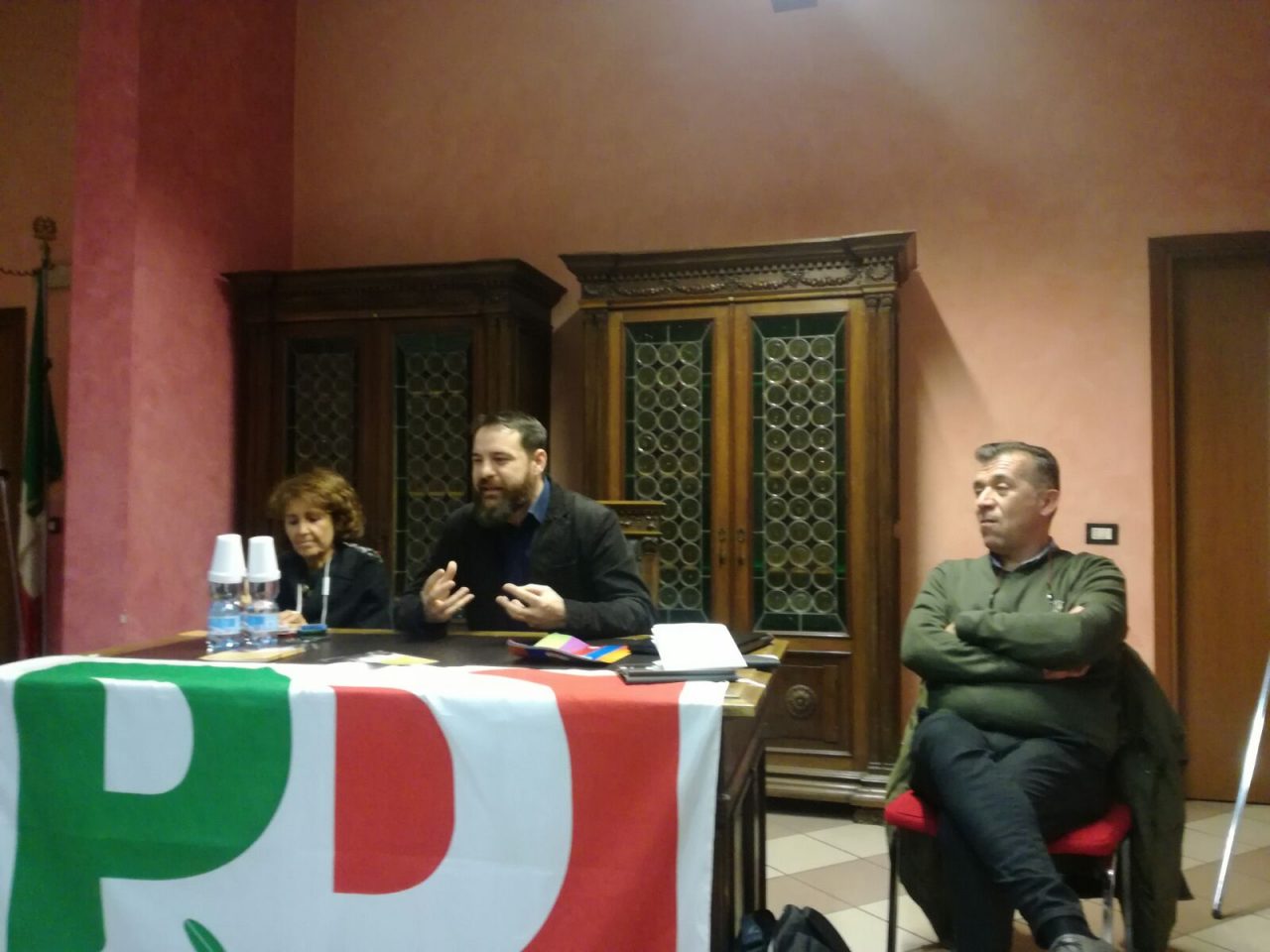 Candidati al Senato con il Pd in visita a Varedo