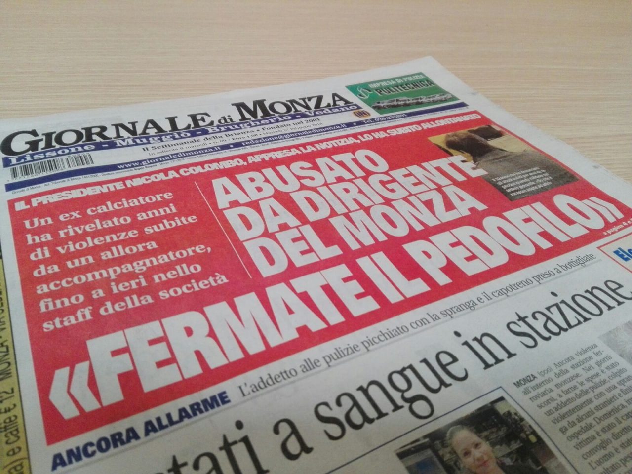 Il Giornale di Monza è in edicola LE NOTIZIE PRINCIPALI