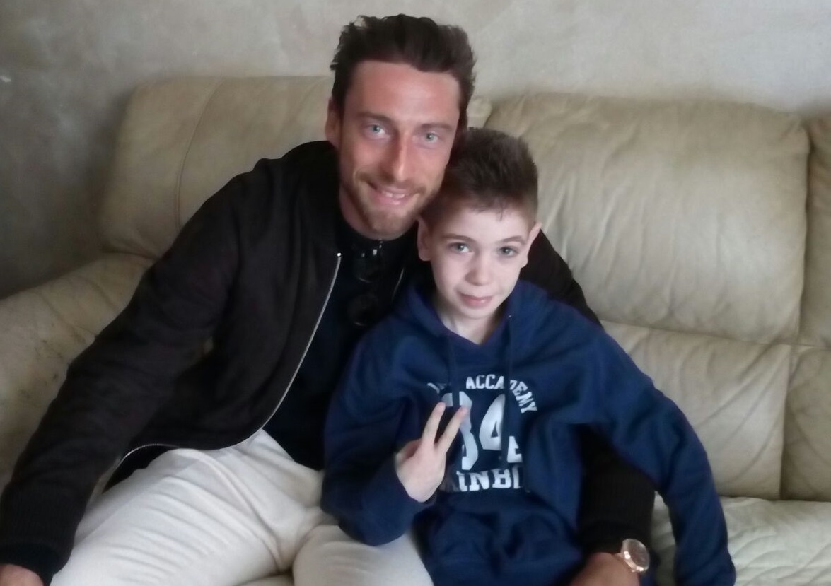 Il campione Marchisio dal piccolo Matteo