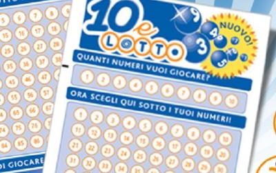 Gioca 10 euro, ne vince 126mila al Lotto