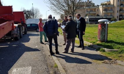 Ruspe in via Grandi sit-in di protesta del Comitato VIDEO