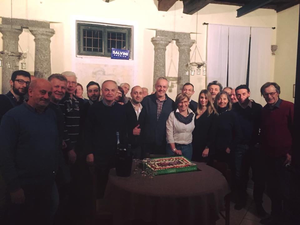 Leghisti a cena per festeggiare il pieno di voti