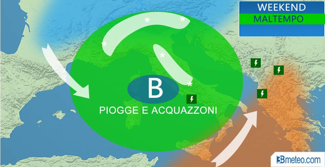 Marzo instabile con nuove piogge e poi freddo e neve a bassa quota