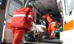 Intervento dell'ambulanza a Seveso per un infortunio sul lavoro