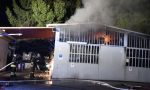 Incendio in un'officina di via Buonarroti, forse di natura dolosa FOTO E VIDEO