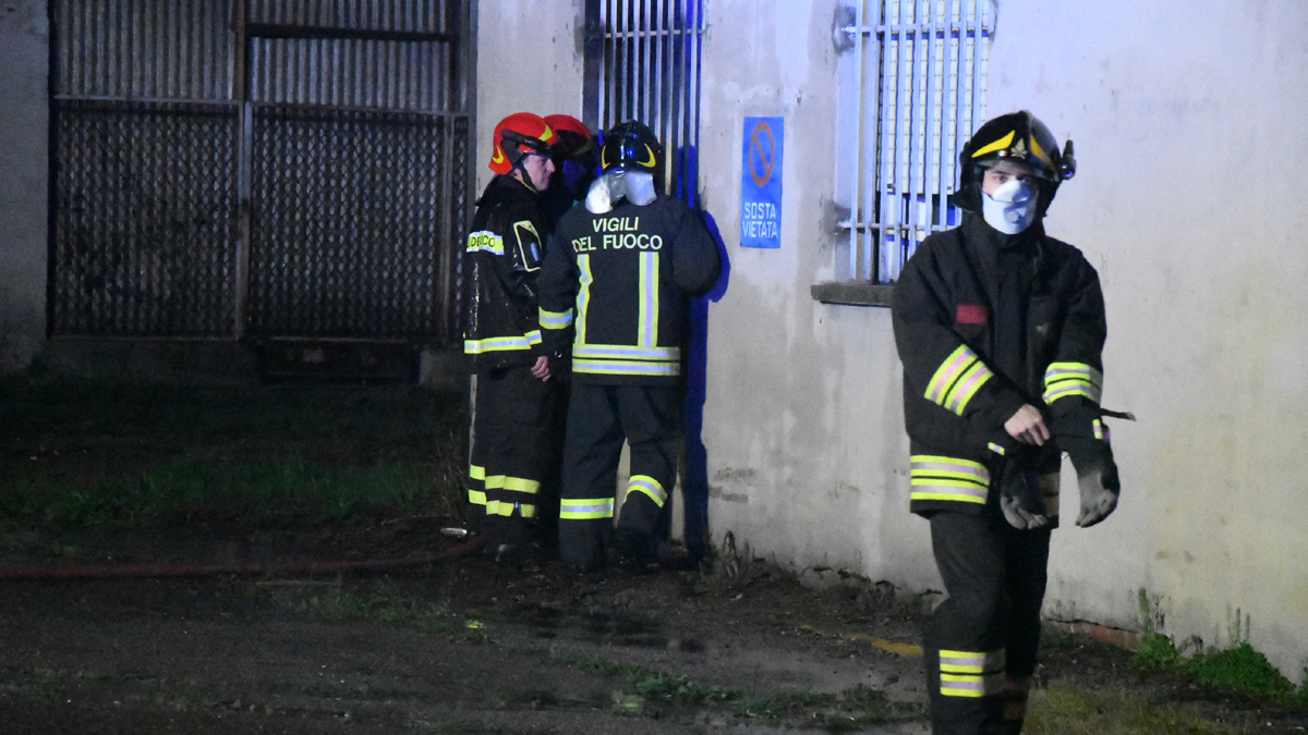 Monza incendio nell’ex ospedale San Gerardo