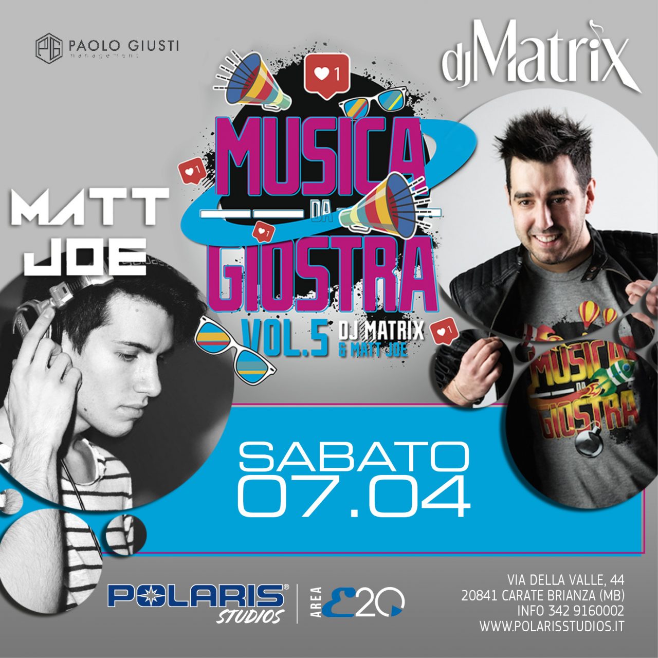Carate, sabato serata speciale con Dj Matrix