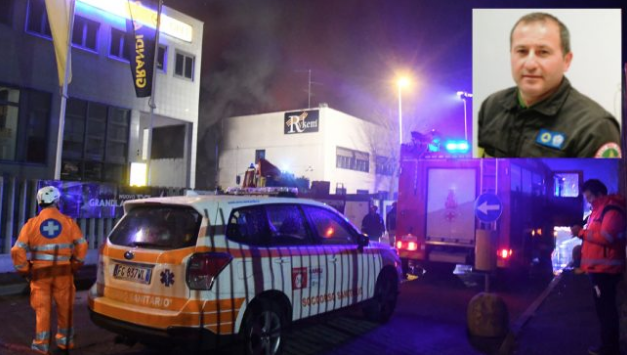 Vigile del fuoco muore nel crollo del capannone in fiamme a San Donato