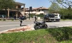 Scontro auto moto ad Agrate: 36enne in ospedale FOTO e VIDEO