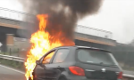 Auto in fiamme sulla Valassina VIDEO