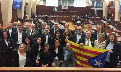 Leghisti…catalani: manifestazione in Regione per Puigdemont