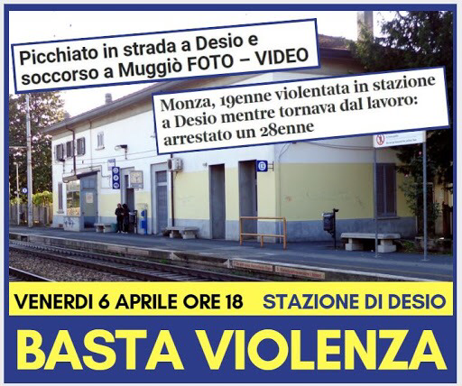 “Basta violenza”, presidio in stazione