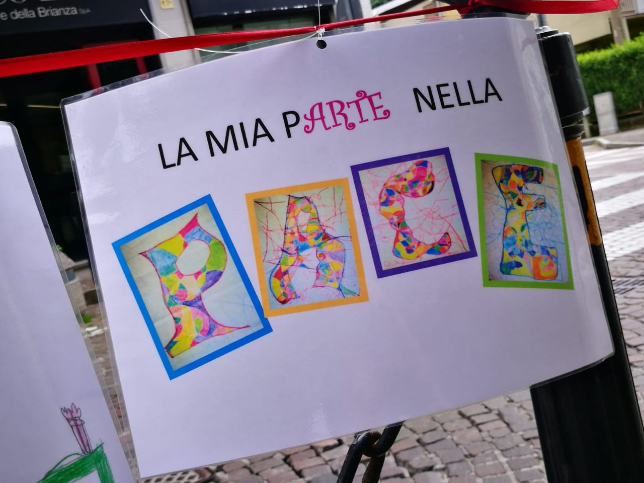 Disegni di pace a  Verano per la festa al parco