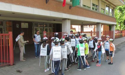 Settimana di bicibus per gli studenti della scuola media di Giussano