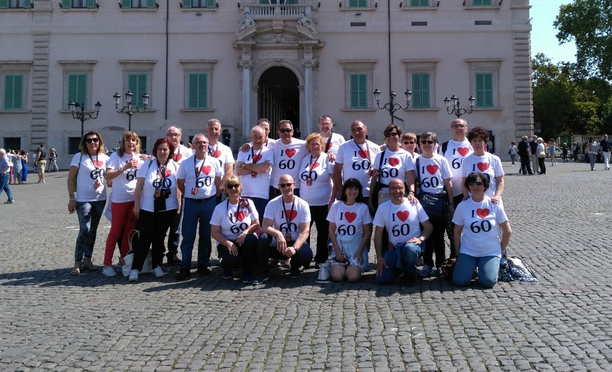 Festeggiano i sessant’anni a Roma