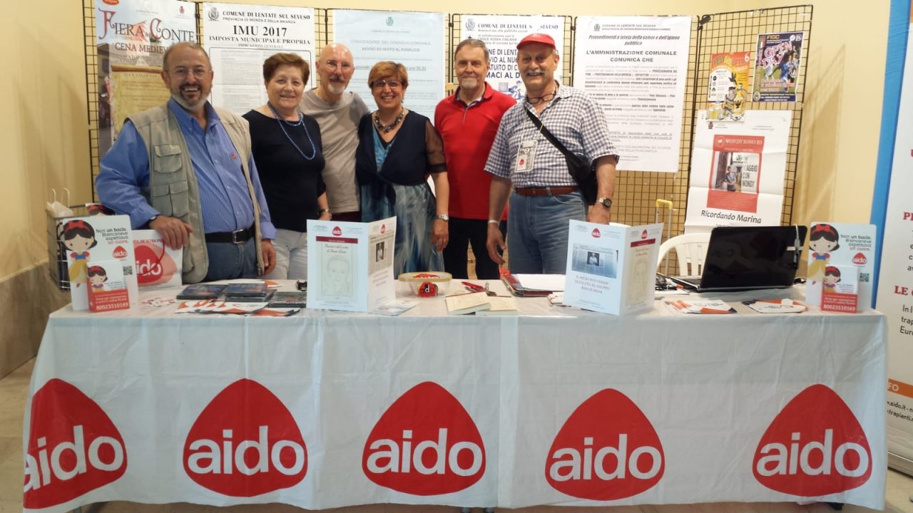 L’Aido di Lentate scende in campo nella giornata sui trapianti