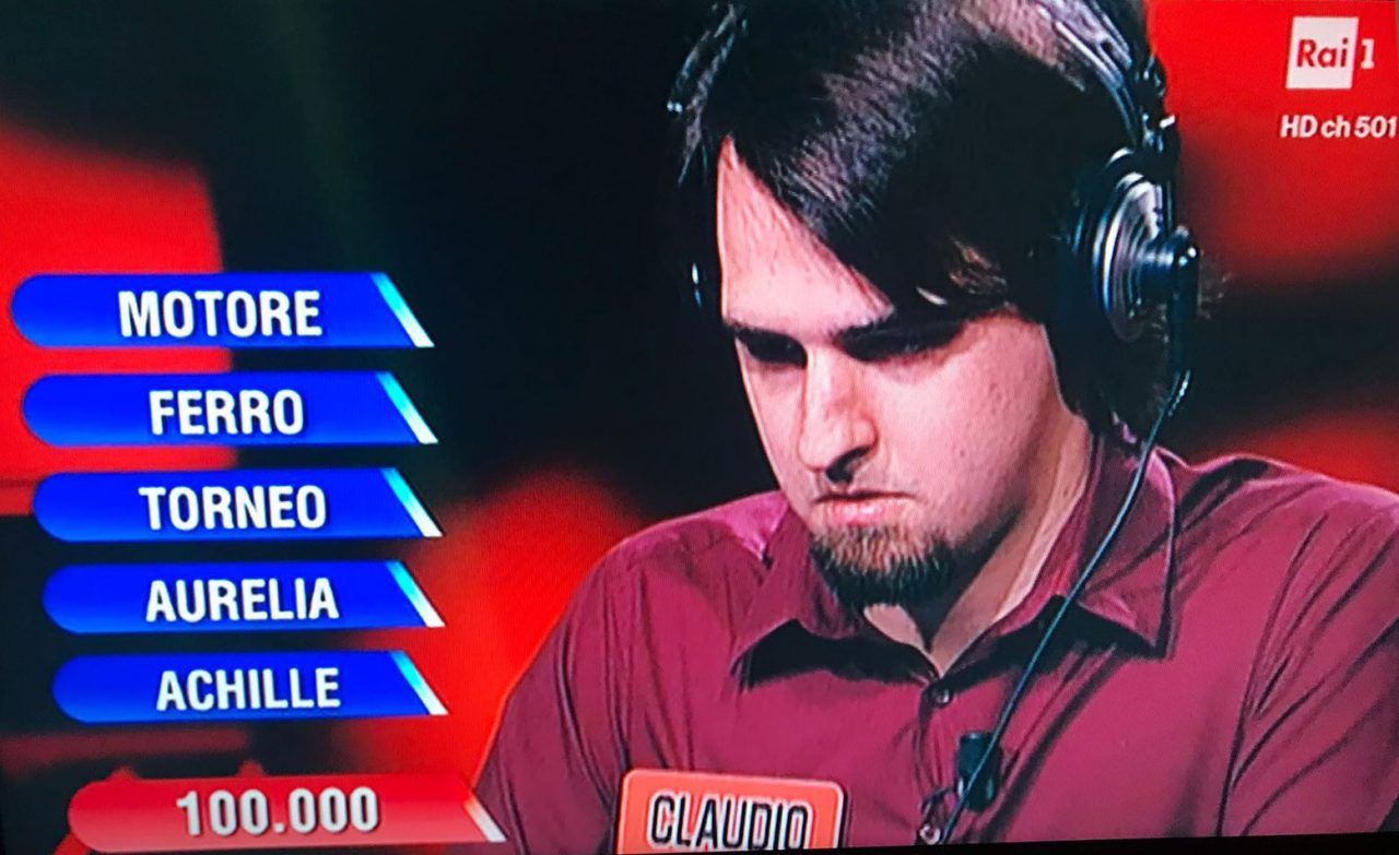 Claudio di Bernareggio protagonista all’Eredità su Rai 1