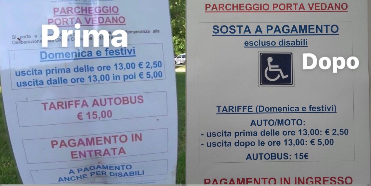 Parco, il Comune si ricorda dei disabili