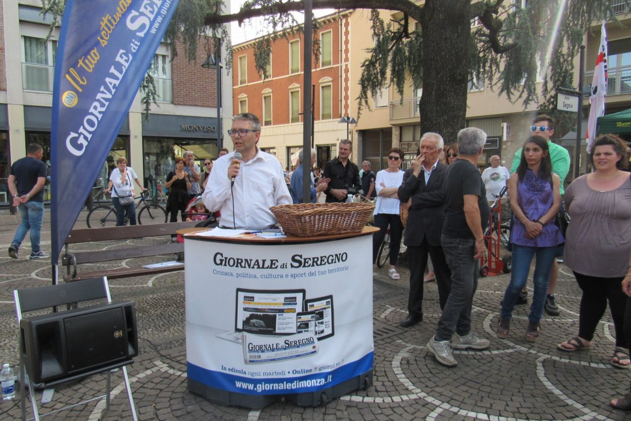 Elezioni comunali 2018 | A Seregno in piazza Segni l’ultima sfida fra i due candidati sindaco e Matteo Salvini  VIDEO