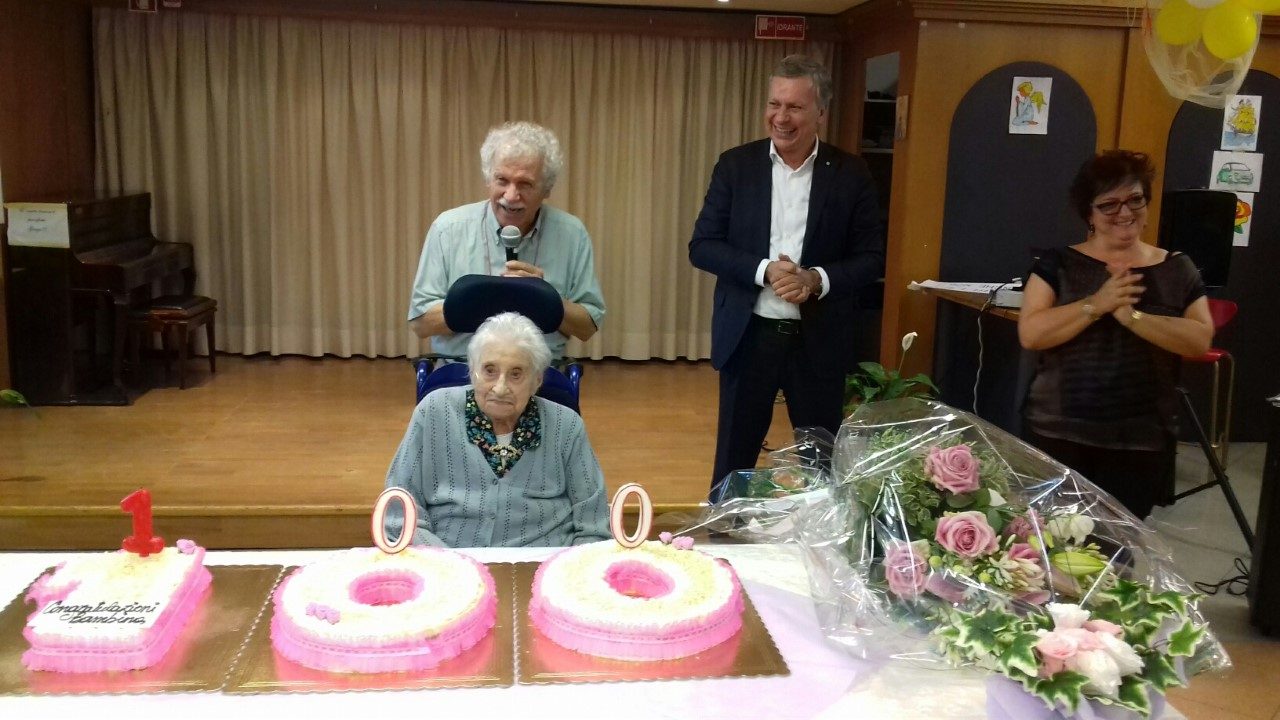 La nonna Bambina compie cento anni