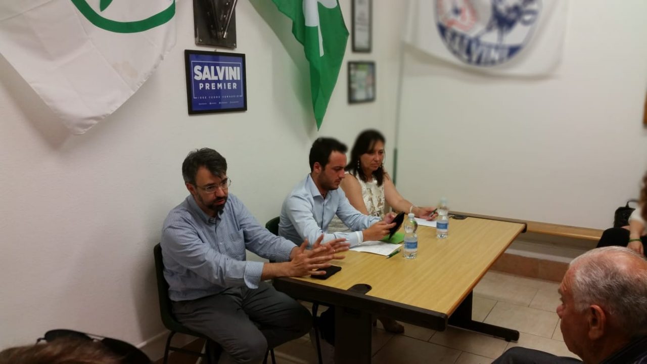 Il senatore Pellegrini in visita alla sezione della Lega Nord di Arcore