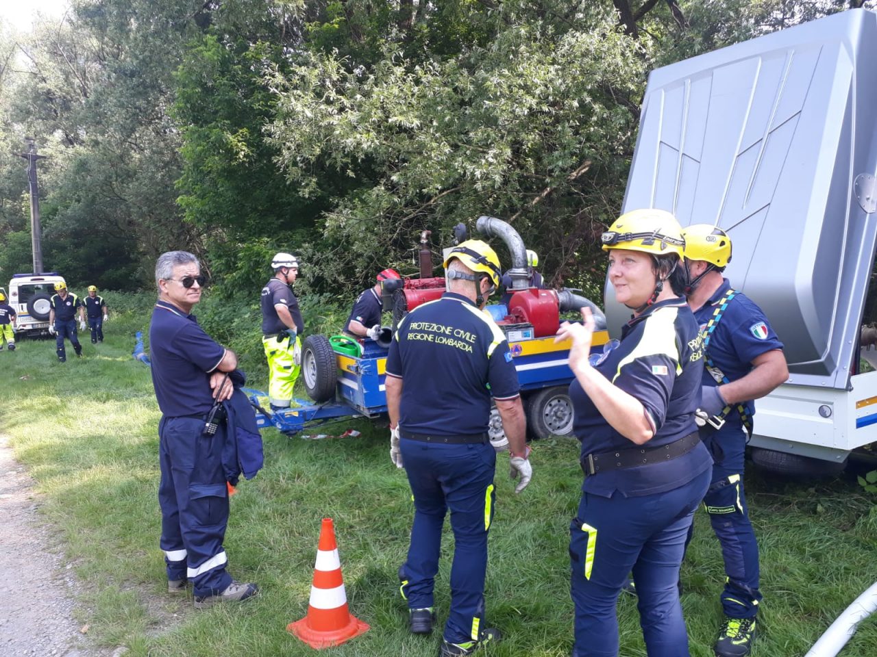 Protezione civile di Giussano, weekend di esercitazioni