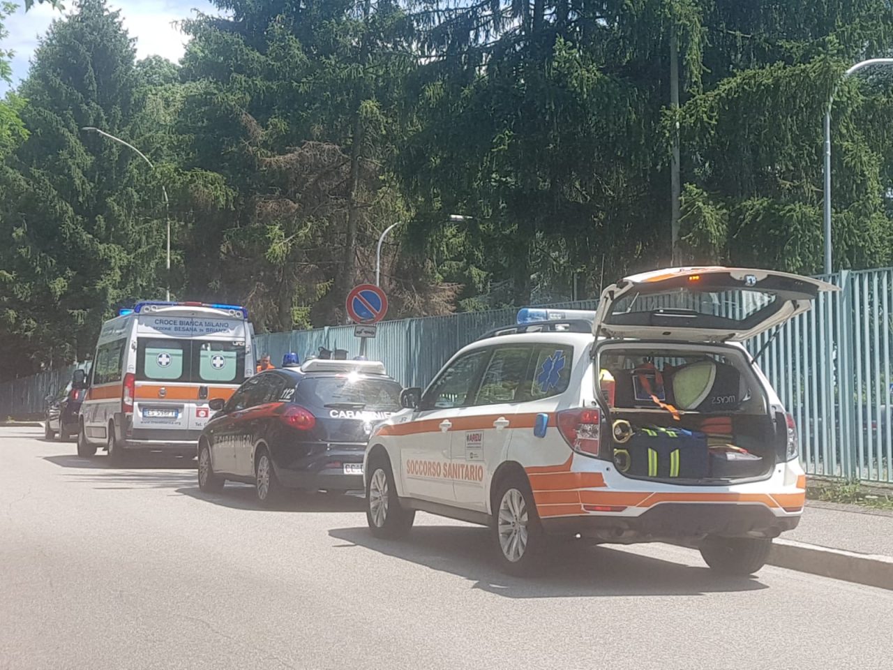 Malore all’ingresso dell’ospedale
