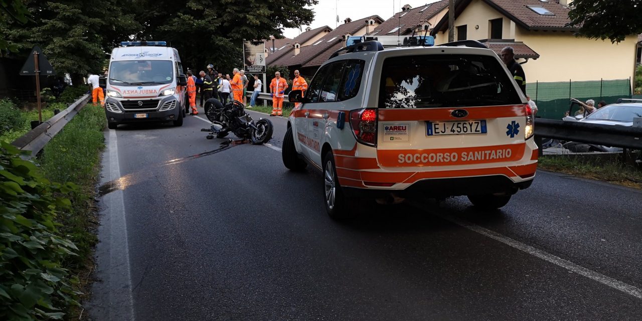 Besana: scontro tra un’auto e una moto, grave centauro