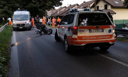 Besana: scontro tra un'auto e una moto, grave centauro