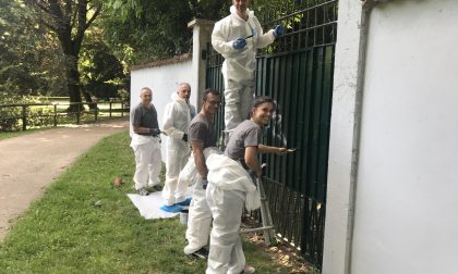 Ridipinti dai volontari i muri del parco Sottocasa GALLERY