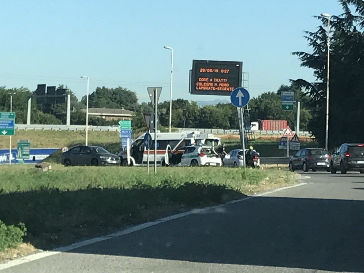 Incidente all’incrocio, ferito motociclista