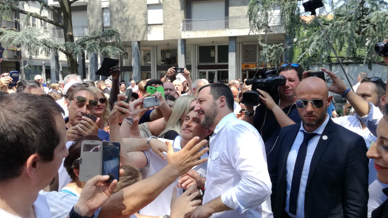 Matteo Salvini a Seregno per sostenere Ilaria Cerqua