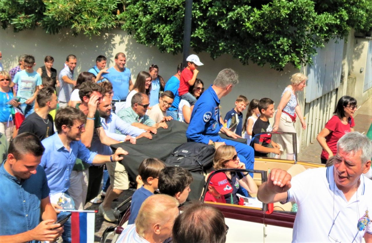 Paolo Nespoli star a Verano, anche se resta in panne con l’auto