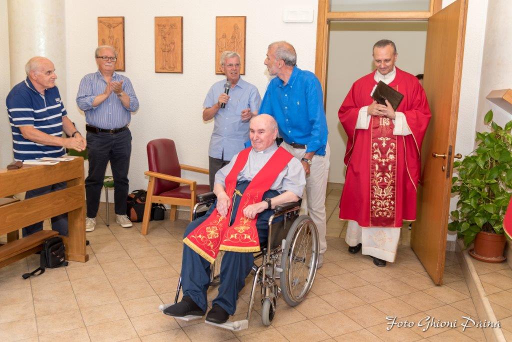 Birone,  festa per il 60esimo  di ordinazione  di don Angelo Pessina