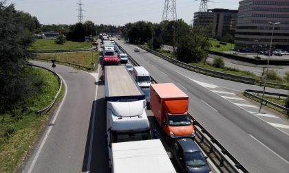 Traffico intenso da Agrate verso Monza