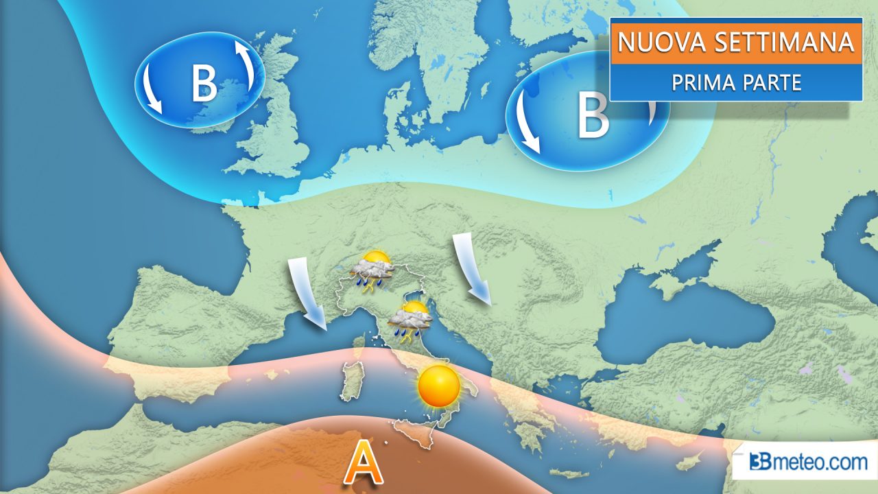 Weekend con caldo africano e qualche temporale. Da lunedì cambia tutto
