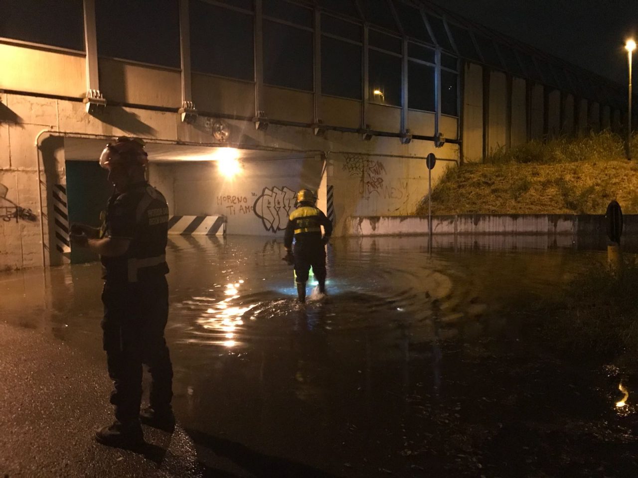 Nubifragio, Protezione civile in azione ad Agrate GALLERY