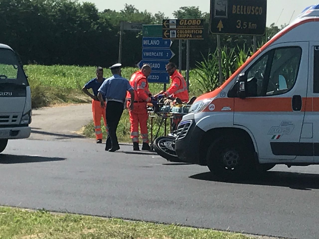 incidente provinciale Monza Trezzo