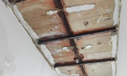Acqua dal soffitto, paura in via Giotto